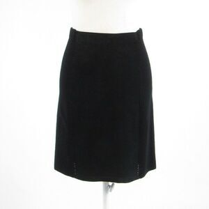 Black100%wool DKNY NEW YORK  stretchknit skirt PS
